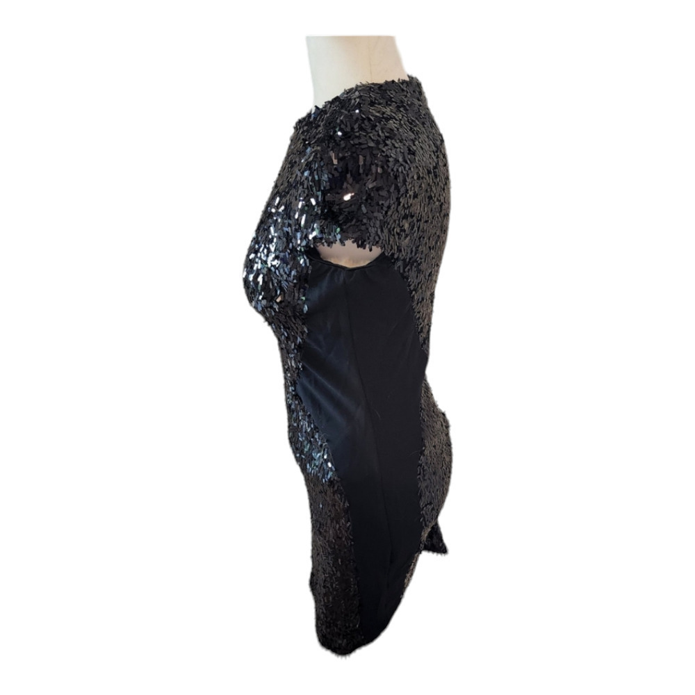 Revolve dress the population Sabrina Dress in Black Glass size medium - Picture 3 of 6